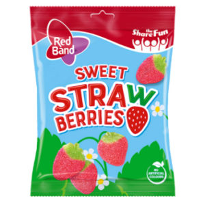 Konfektes želejas R.Band sweet strawberries 100g