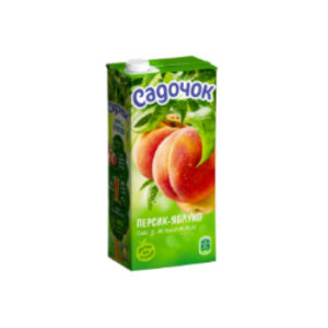 Nektārs persiku-ābolu Sadočok ar mīkst. 0.95l