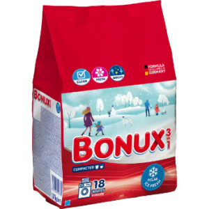 Veļas pulveris Bonux  Polar Ice Fresh 18 mazg.reiz. 1.17Kg