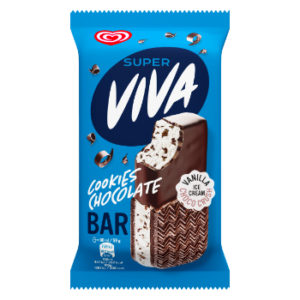 Saldējums Super Viva Cookie Choco Bar 90ml /63g