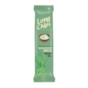 Kartupeļu plāksnes Longchips ar skābā krēj.un diļļu garš.75g