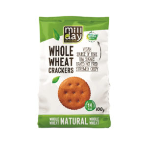 Krekeri Mill day natural whole wheat 100g