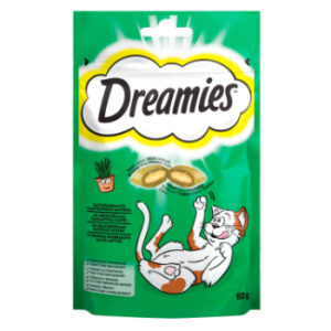 Barībai kaķiem Dreamies ar kaķumētru 60g