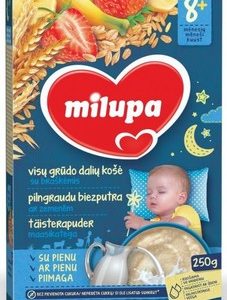 Biezputra Milupa pilngraudu ar zemenēm 8 mēn. 250g