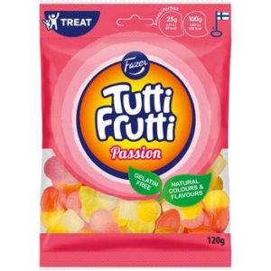 Želejkonfektes Tutti Frutti Passion 120g