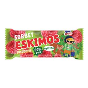 Saldējums Eskimos aveņu sorberts 120ml/70g