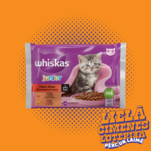 Barība kaķēniem Whiskas junior klasiskā izlase 4-paka 4*85g