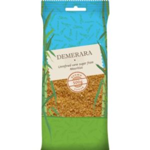 Cukurs brūnais Demerara nerafinētais 500g