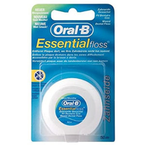 Zobu diegs Essential Floss piparmētru ar vasku 50m