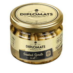 Šprotes eļļā Diplomats stikls 250/175g