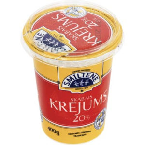 Krējums skābais 20% Smiltene 400g