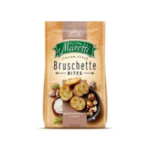 Sausmaizītes Bruschette ceptas ar sēņu un krējuma garšu 70g