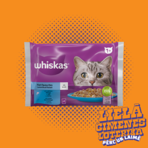 Barība kaķiem Whiskas 1+ zivju izlase 4-paka 340g