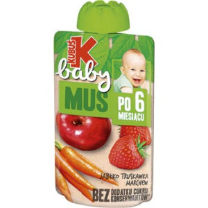 Biezenis Kubuš Baby  ābolu zemeņu burkānu no 6 mēn.100g