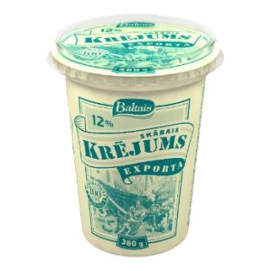 Krējums skābais Exporta 12% 360g