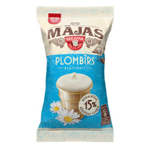 Saldējums Mājas plombīrs vaf.gl.120ml/65g