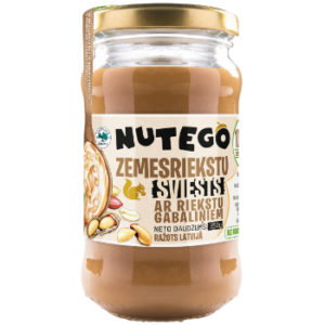 Zemesriekstu sviests Nuteko ar riekstu gabaliņiem 350g