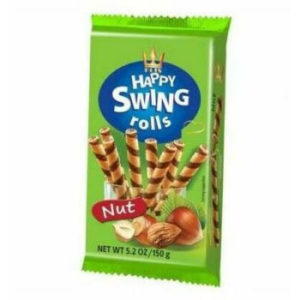 Vafeles Happy Swing ar lazdu riekstu pild. 150g