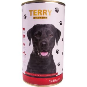 Konservi sunim Terry De Lux liellopu  1.24kg