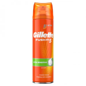 Skūšanās putas Gilette Fusion 5 Ultra Sensitive 250ml