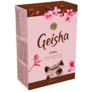 Konf.kārba Geisha tumšā 150g