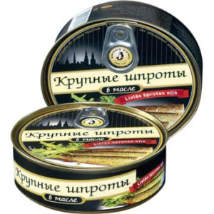 Šprotes lielās eļļā 240g/163g