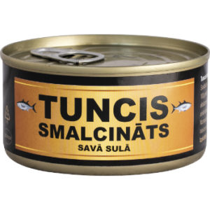 Konservi tuncis svītrains smalcināts s/s 185g/130g