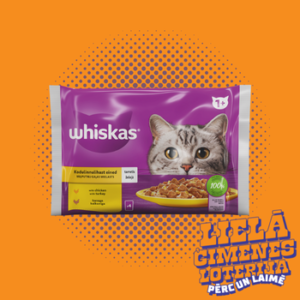 Barība kaķiem Whiskas 1+ ar mājputnu izlase 4-paka 4*85g