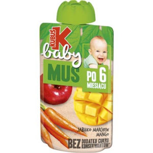 Biezenis Kubuš Baby  ābolu mango no 6 mēn.100g