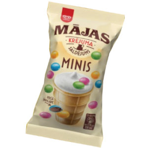 Saldējums Mājas minis ar dražejām 120ml/68g