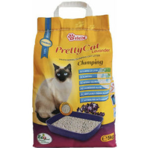 Pakaiši kaķiem PRETTY CAT cementējoši lavanda 5kg