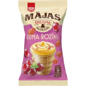 Saldējums mājas ruma -rozīņu 120/68g