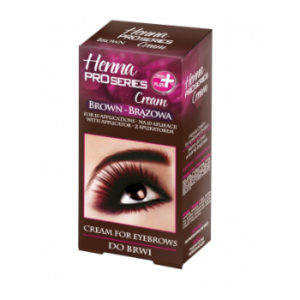 Krēmkrāsa Henna PROseries uzacīm brūna 15ml