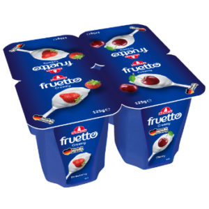 Jogurts Fruetto zemeņu ķiršu 4.7% 125g