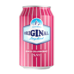 Alk.kokt. Hartwall original long drink cranberry 5