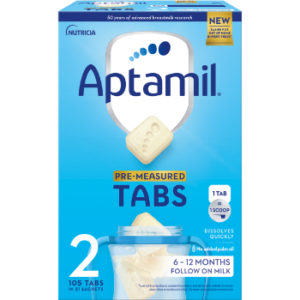 Piena maisījums Aptamil 2 Tabs no 6 mēnešu vecuma 504gr (105