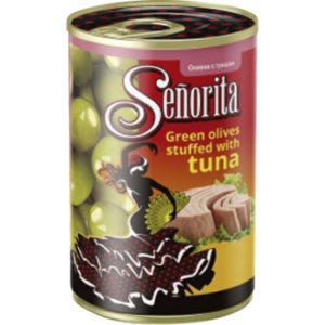 Olīvas zaļās pildītas ar tunci Senorita 280g