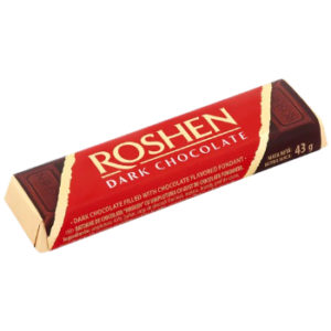 Batoniņš šok. tumšā ar pild. Roshen 43g