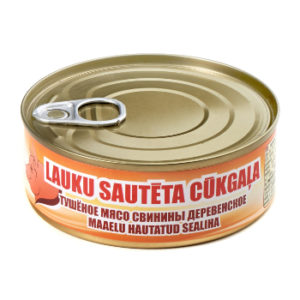 Konservs cūkgaļa sautēta Lauku 250g