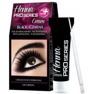 Krēmkrāsa Henna PROseries uzacīm melna 15ml