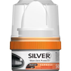 Apavu krēms Silver ar vasku melns 50ml