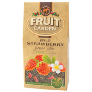 Tēja Fruit Garden wild strawberry zaļā 80g