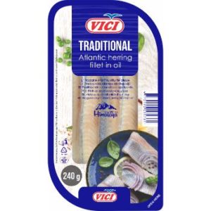 Siļķes fileja tradicionālā Viči 240g/190g