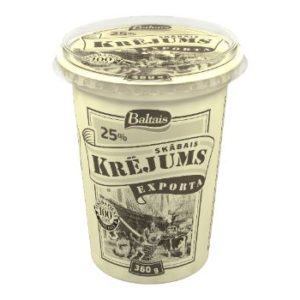 Krējums skābais Exporta 25% 360g