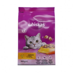 Barība kaķiem Whiskas ar vistas gaļu 300g