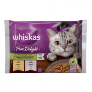 Barība kaķiem WhiskasJauktā izlase 4-paka pouch 4x85g