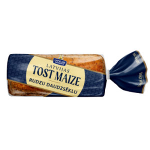 Tostermaize Latvijas Tost maize rudzu daudzsēklu 450g