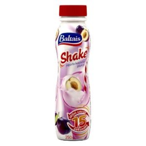 Jogurta kokteilis Baltais Shake 4% plūmju 250g