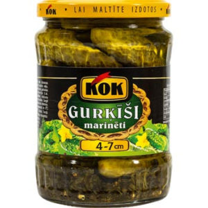 Gurķīši marinēti 4-7 cm KOK 530g/275g