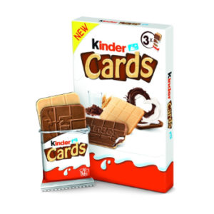 Cepums Kinder cards ar piena un kakao krēmu 76.8g